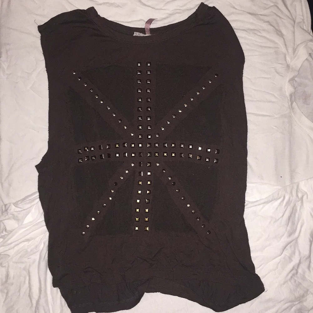 Loose studded shirt